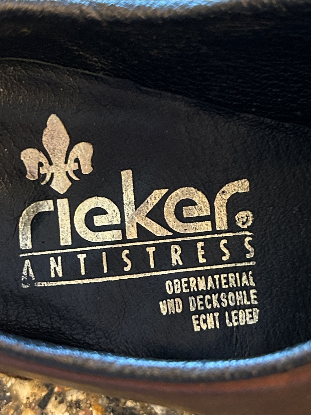 Rieker Celia Antistress Dark Brown Leather Slip-On Loafers - Picture 4 of 8